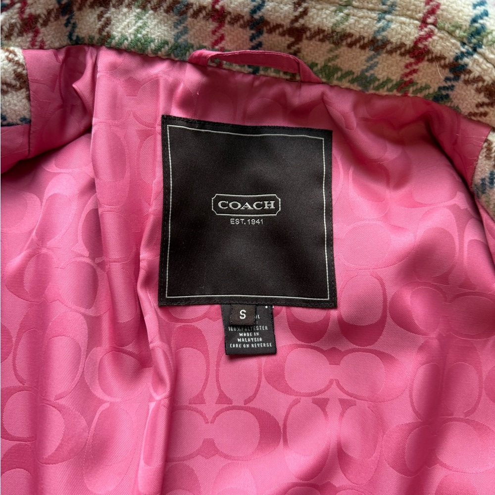 Coach Plaid Women's Jacket - Picture 5 of 11